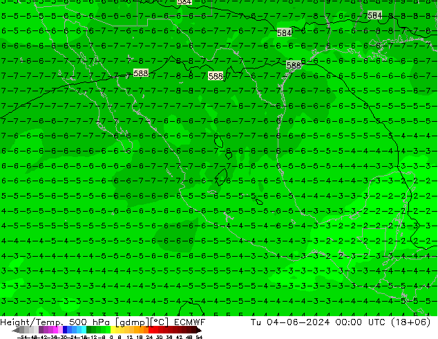 Z500/Rain (+SLP)/Z850 ECMWF mar 04.06.2024 00 UTC