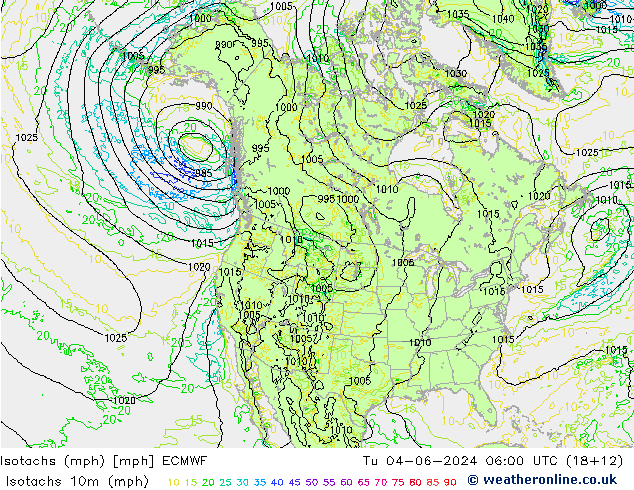 Isotaca (mph) ECMWF mar 04.06.2024 06 UTC