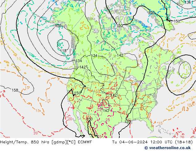 Z500/Rain (+SLP)/Z850 ECMWF mar 04.06.2024 12 UTC