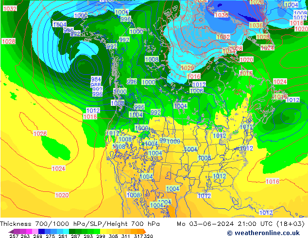 Dikte700-1000 hPa ECMWF ma 03.06.2024 21 UTC