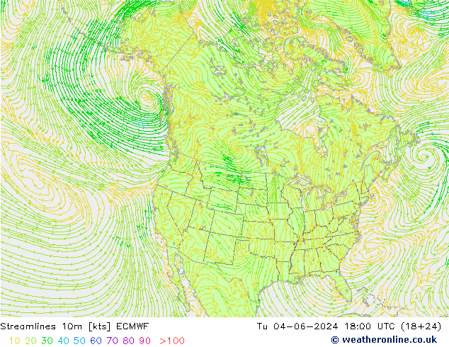 风 10m ECMWF 星期二 04.06.2024 18 UTC