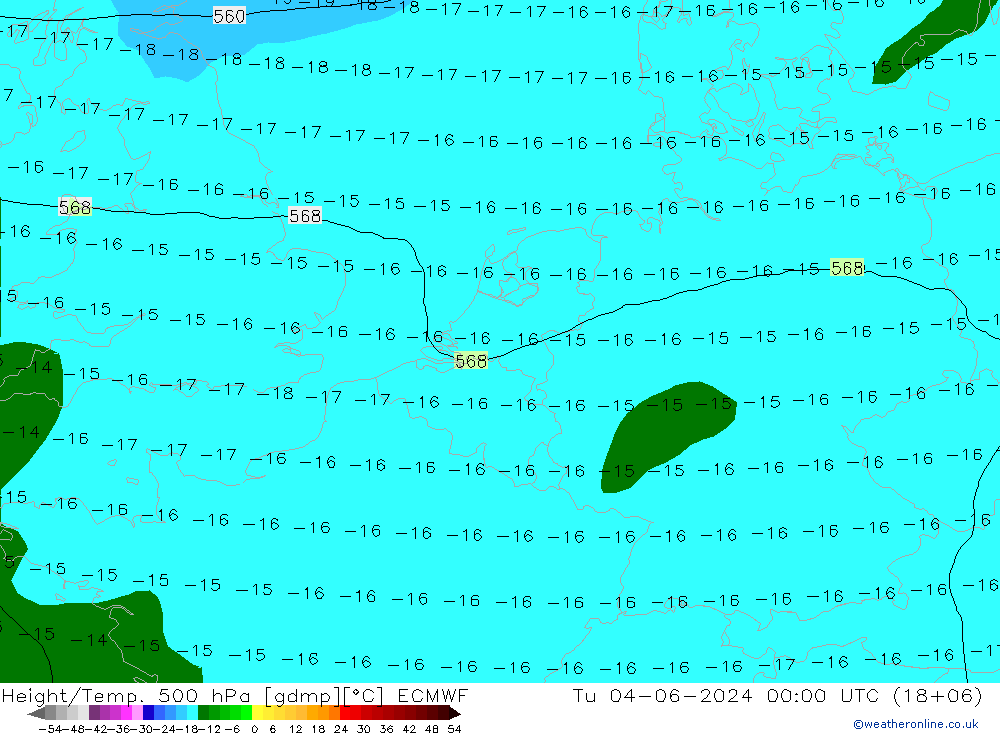 Z500/Rain (+SLP)/Z850 ECMWF mar 04.06.2024 00 UTC