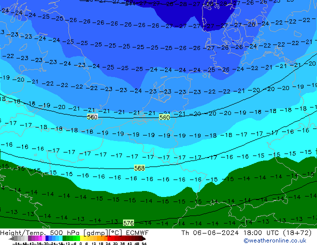 Z500/Regen(+SLP)/Z850 ECMWF do 06.06.2024 18 UTC