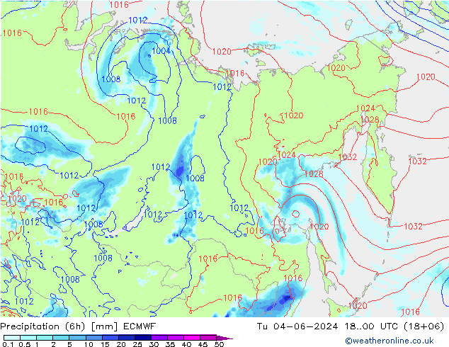 Z500/Rain (+SLP)/Z850 ECMWF mar 04.06.2024 00 UTC