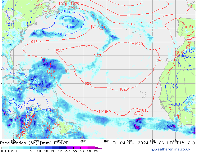 Z500/Rain (+SLP)/Z850 ECMWF mar 04.06.2024 00 UTC