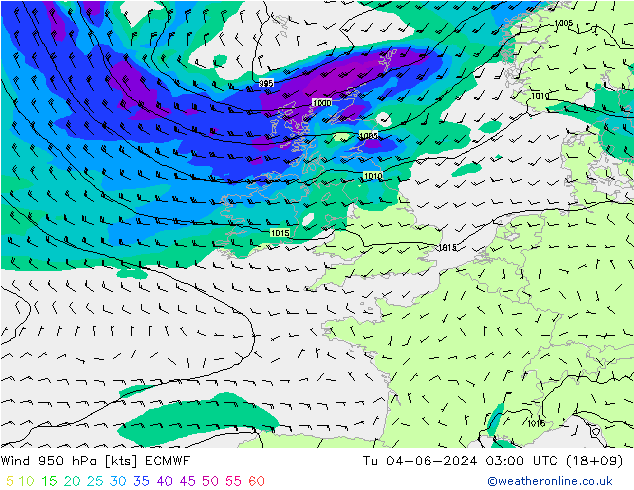 Wind 950 hPa ECMWF Tu 04.06.2024 03 UTC