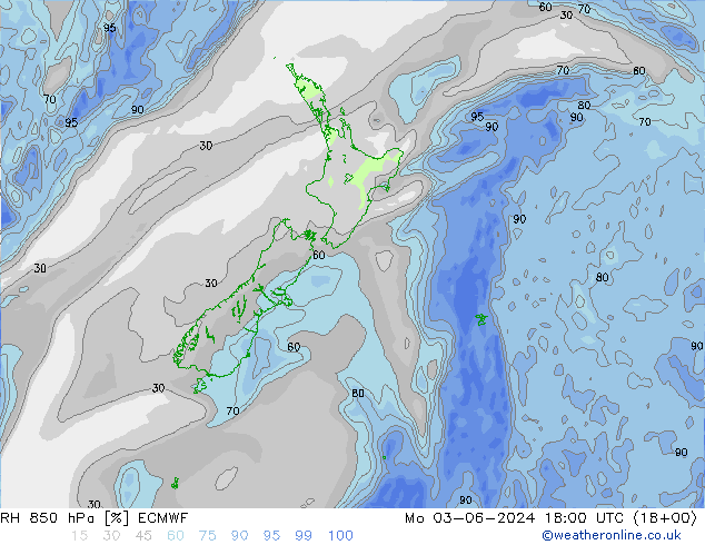 RV 850 hPa ECMWF ma 03.06.2024 18 UTC