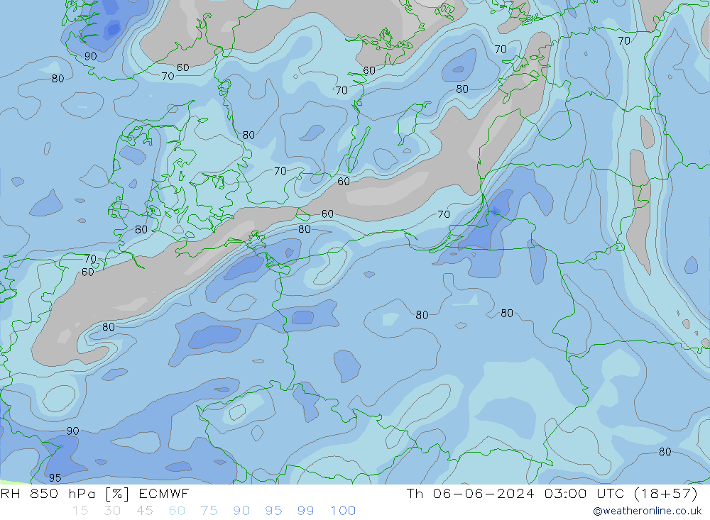 RH 850 hPa ECMWF Th 06.06.2024 03 UTC