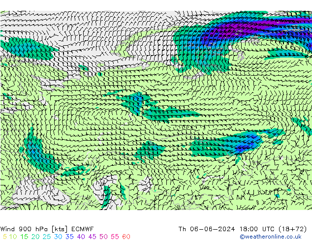 Wind 900 hPa ECMWF Th 06.06.2024 18 UTC