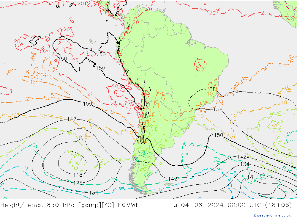 Z500/Rain (+SLP)/Z850 ECMWF mar 04.06.2024 00 UTC