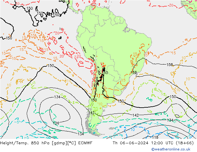 Z500/Rain (+SLP)/Z850 ECMWF jeu 06.06.2024 12 UTC