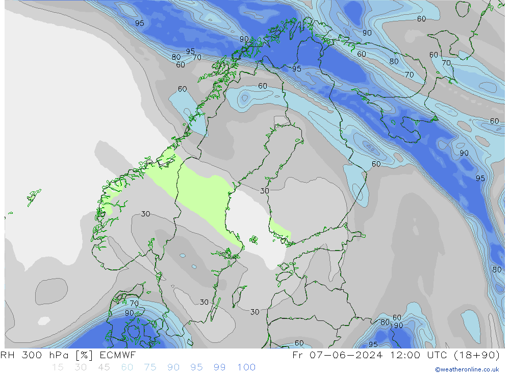 RV 300 hPa ECMWF vr 07.06.2024 12 UTC