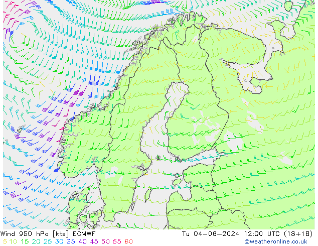 Viento 950 hPa ECMWF mar 04.06.2024 12 UTC