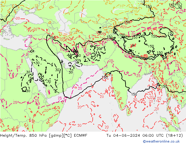 Z500/Rain (+SLP)/Z850 ECMWF mar 04.06.2024 06 UTC