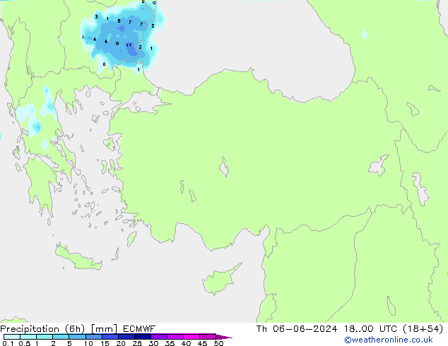 Z500/Rain (+SLP)/Z850 ECMWF чт 06.06.2024 00 UTC