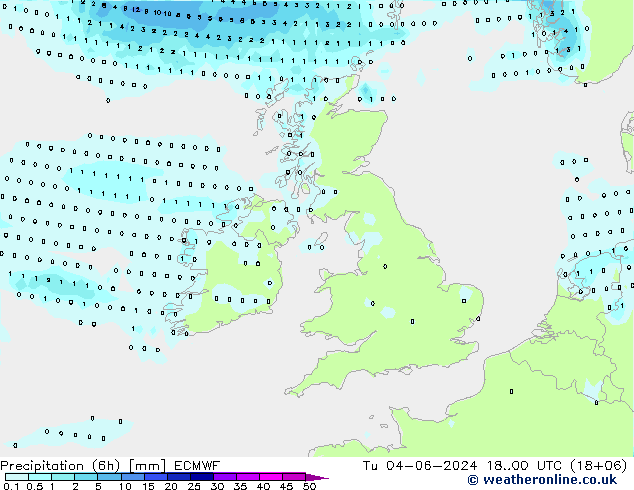 Z500/Rain (+SLP)/Z850 ECMWF Tu 04.06.2024 00 UTC