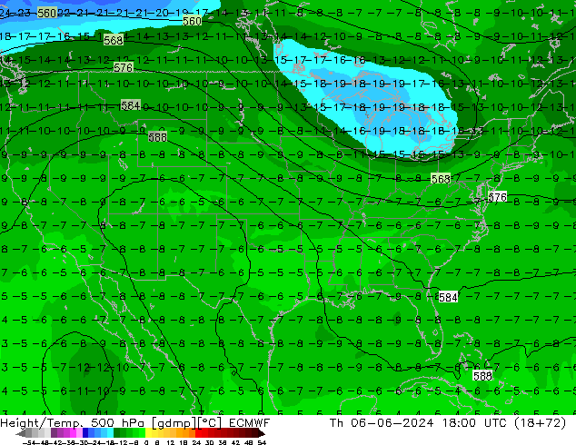 Z500/Rain (+SLP)/Z850 ECMWF Th 06.06.2024 18 UTC