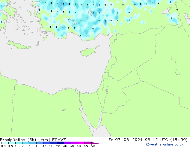 Z500/Rain (+SLP)/Z850 ECMWF vie 07.06.2024 12 UTC