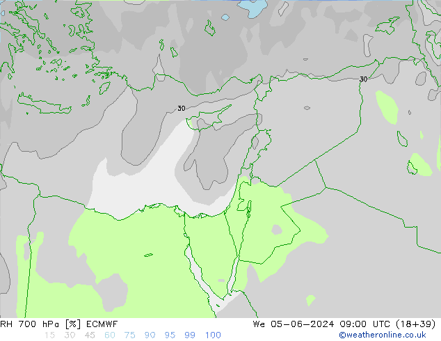 RV 700 hPa ECMWF wo 05.06.2024 09 UTC