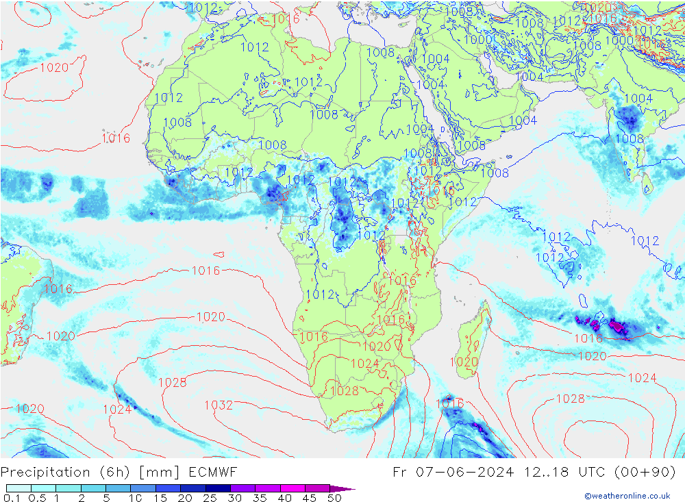 Z500/Regen(+SLP)/Z850 ECMWF vr 07.06.2024 18 UTC