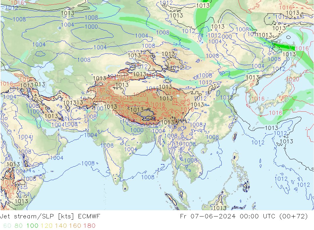 Courant-jet ECMWF ven 07.06.2024 00 UTC