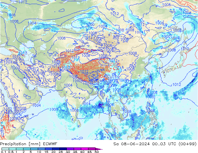 Yağış ECMWF Cts 08.06.2024 03 UTC