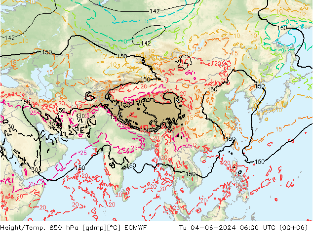 Z500/Rain (+SLP)/Z850 ECMWF  04.06.2024 06 UTC