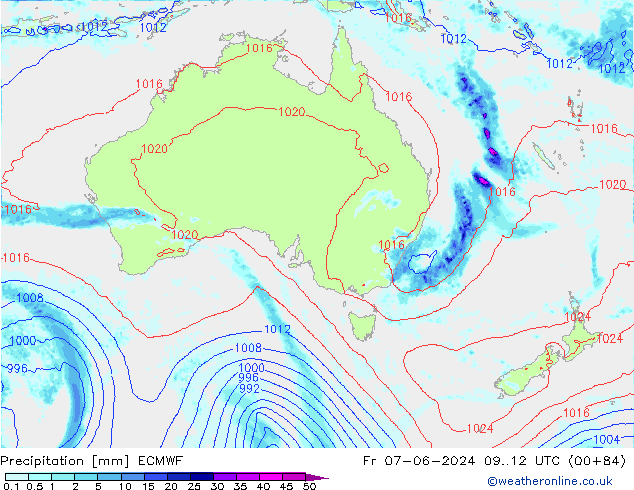 precipitação ECMWF Sex 07.06.2024 12 UTC