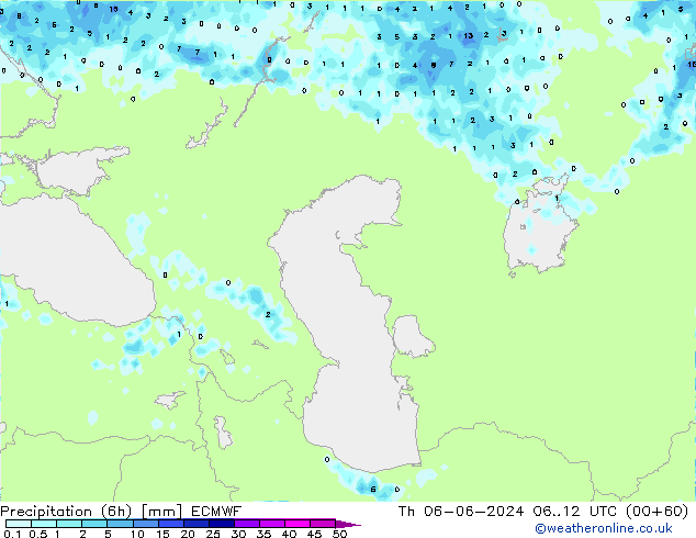 Z500/Rain (+SLP)/Z850 ECMWF чт 06.06.2024 12 UTC