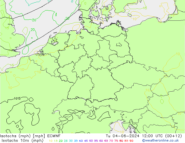 Isotachs (mph) ECMWF Ter 04.06.2024 12 UTC