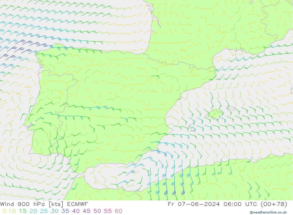  900 hPa ECMWF  07.06.2024 06 UTC