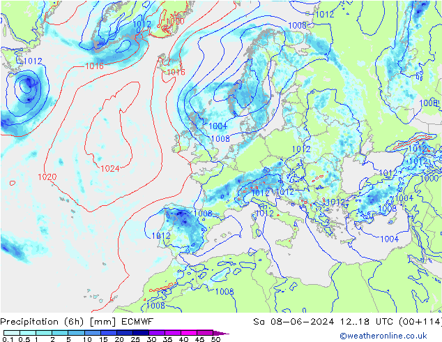  (6h) ECMWF  08.06.2024 18 UTC