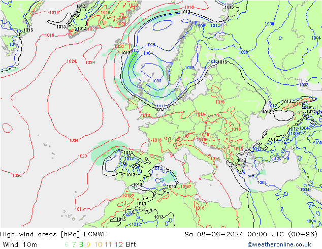 Sturmfelder ECMWF Sa 08.06.2024 00 UTC