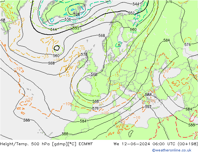 Z500/Rain (+SLP)/Z850 ECMWF ср 12.06.2024 06 UTC