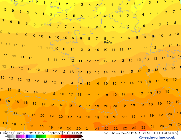 Z500/Rain (+SLP)/Z850 ECMWF sab 08.06.2024 00 UTC