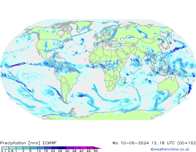 Precipitación ECMWF lun 10.06.2024 18 UTC