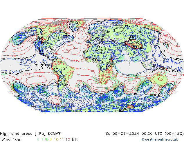 Sturmfelder ECMWF So 09.06.2024 00 UTC