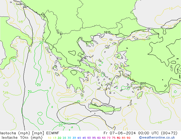 Isotachs (mph) ECMWF Sex 07.06.2024 00 UTC