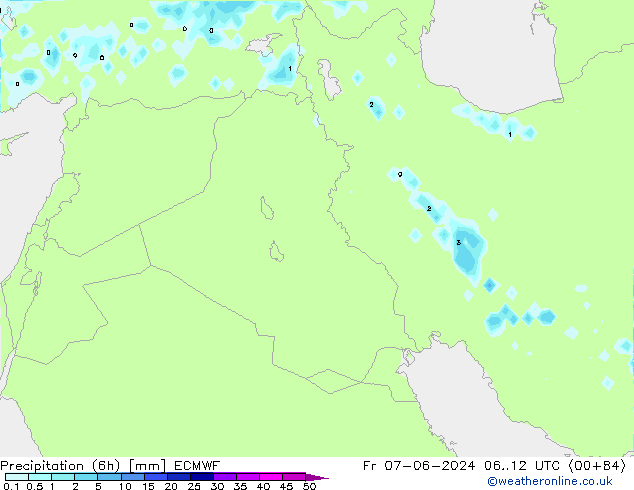 Z500/Rain (+SLP)/Z850 ECMWF Fr 07.06.2024 12 UTC