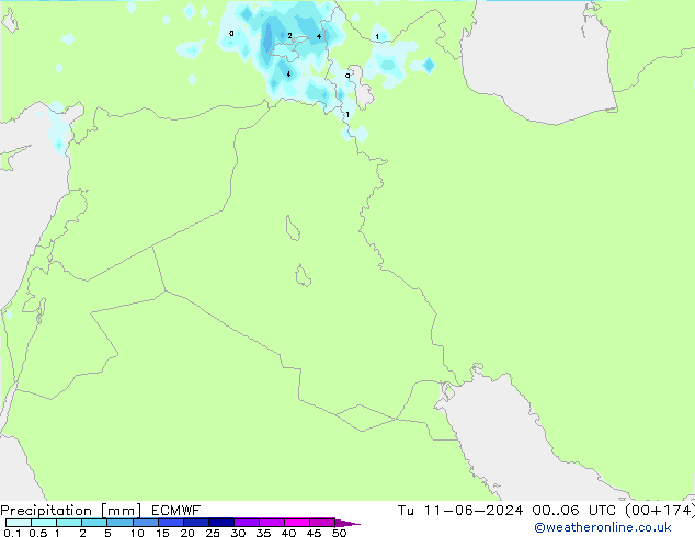 opad ECMWF wto. 11.06.2024 06 UTC