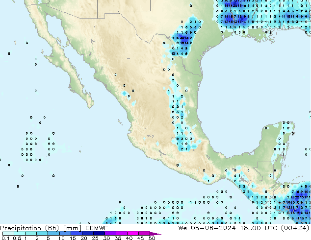 Z500/Rain (+SLP)/Z850 ECMWF śro. 05.06.2024 00 UTC