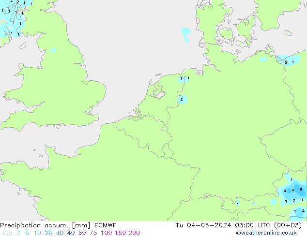 Precipitation accum. ECMWF Ter 04.06.2024 03 UTC