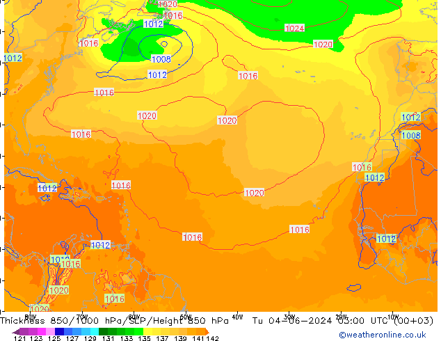 Thck 850-1000 hPa ECMWF Tu 04.06.2024 03 UTC