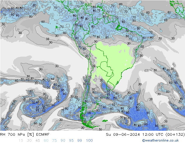 700 hPa Nispi Nem ECMWF Paz 09.06.2024 12 UTC