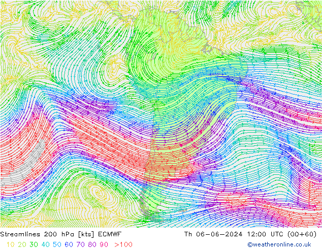 Rüzgar 200 hPa ECMWF Per 06.06.2024 12 UTC