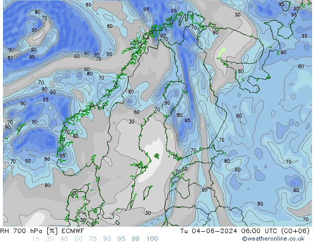 RV 700 hPa ECMWF di 04.06.2024 06 UTC