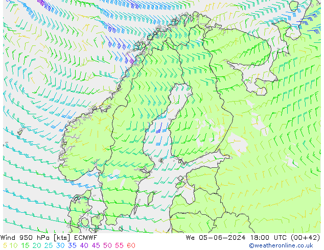  950 hPa ECMWF  05.06.2024 18 UTC