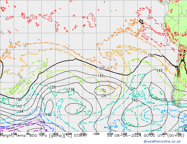 Z500/Rain (+SLP)/Z850 ECMWF sáb 08.06.2024 00 UTC