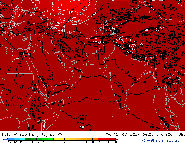 Theta-W 850hPa ECMWF We 12.06.2024 06 UTC