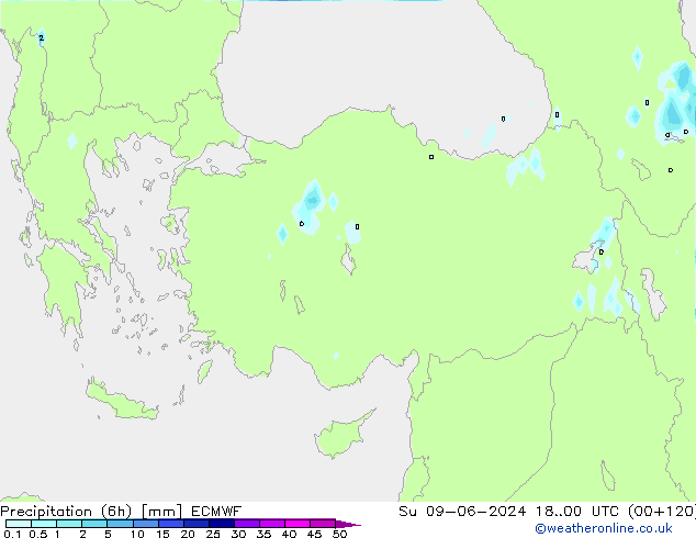 opad (6h) ECMWF nie. 09.06.2024 00 UTC